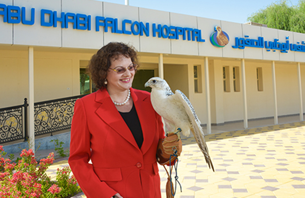 Heading: Dr. Margit Gabriele Muller was one of the prestigious judges on the Abu Dhabi Dog Show 2011